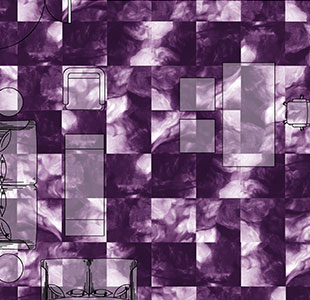 現代的な紫ループモダン商業カーペットタイル